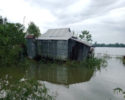 গোয়াইনঘাটে ফের বন্যায় নিম্নাঞ্চল প্লাবিত